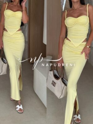 Сет от две части ''STEFANIE'' в жълт цвят - код BL9475