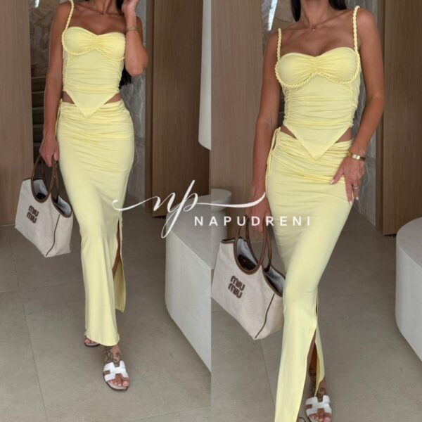 Сет от две части ''STEFANIE'' в жълт цвят - код BL9475