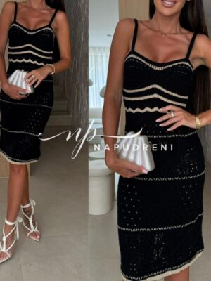 Мини рокля ''BESSA'' в черен цвят - код G9659