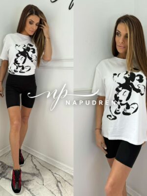 Дамска тениса ''Mickey mouse'' в бял цвят - код 8971
