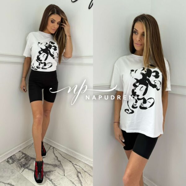 Дамска тениса ''Mickey mouse'' в бял цвят - код 8971
