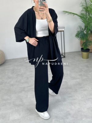 Стилен сет от две части ''ADELLINE'' в черен цвят - G9224