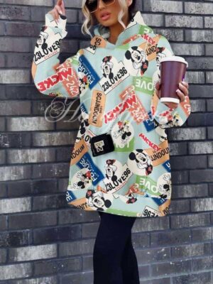 Дамска туника “Mickey” със свеж принт – код 4371