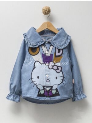 Детска дънкова риза "Hello Kitty" - код 215
