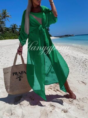 Нежно парео в зелен цвят - код 5437