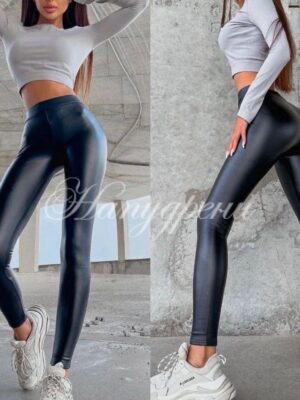 Изчистен тренди клин от еко кожа - код 5870