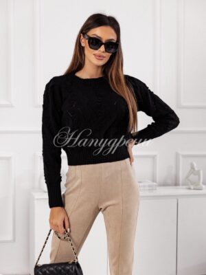 Дамска блуза "Elis" в черен цвят - код 6198