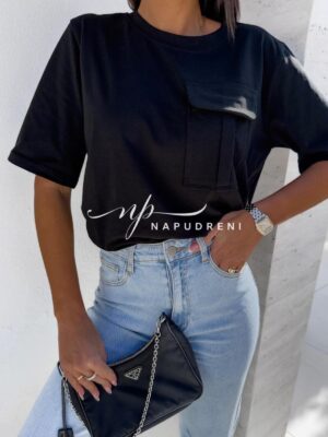 Дамска блуза "Pokemon" в черен цвят - код 6624