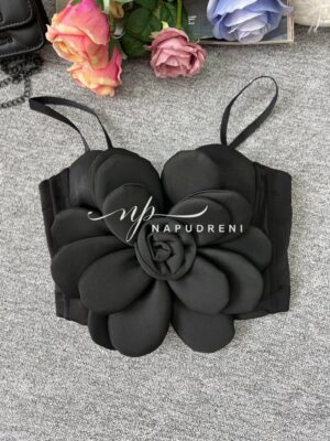 Дамско бюстие "Rose" в черен цвят – код 7400