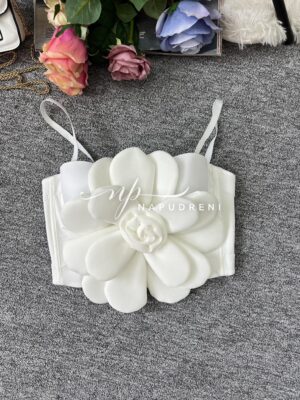 Дамско бюстие "Rose" в бял цвят – код 7403