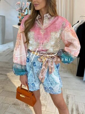 Дамски комплект ''Ornaments'' в ефектни цветове - код 7131