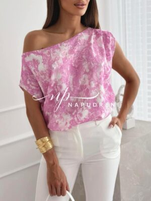 Дамска блуза ''Lovely'' в розов цвят – код 7243