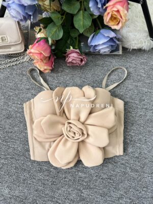 Дамско бюстие "Rose" в бежов цвят – код 7401