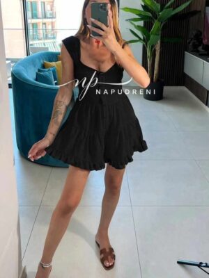 Дамски гащеризон ''Yollanda'' в черен цвят - код 7739