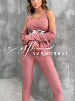 Дамски спортен комплект ''CLUB JUDAH'' в розов цвят - код 7870