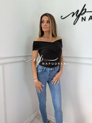 Дамско боди ''BELLA'' в черен цвят - код 8966