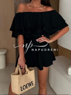 Къс гащеризон ''SOLEA'' в черен цвят - код G9402