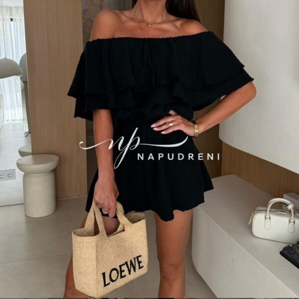 Къс гащеризон ''SOLEA'' в черен цвят - код G9402