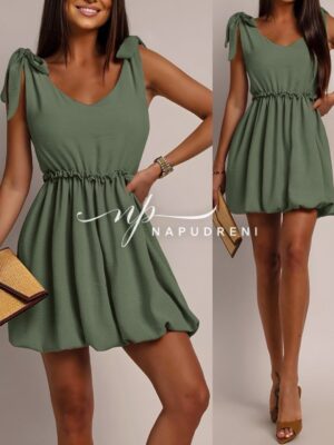 Дамска рокля ''BREEZE'' в цвят каки - код G9417