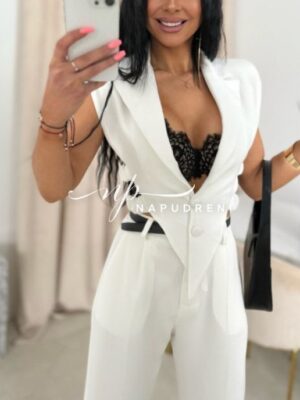 Стилен сет от две части ''REINA'' в бял цвят - код BL9500