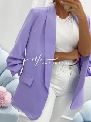 Елегантно сако Клара в лилав цвят - код 2661