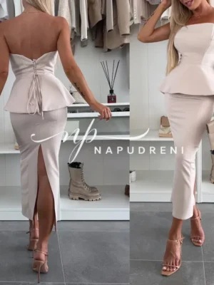 Дамски комплект ''Larra'' в бежов цвят - код 9064