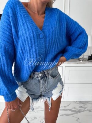 Дамска жилетка "Violla" с буфан ръкави - код 5790