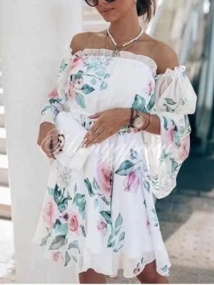 Нежна рокля "Dreamy" с рози- код 5588