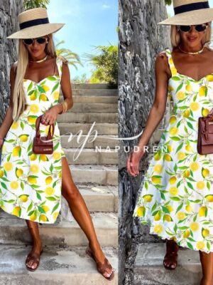 Дамска рокля ''Loren'' с лимони - код BL7530