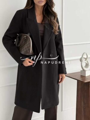 Палто ''Katrrin'' в черен цвят  - код G10143