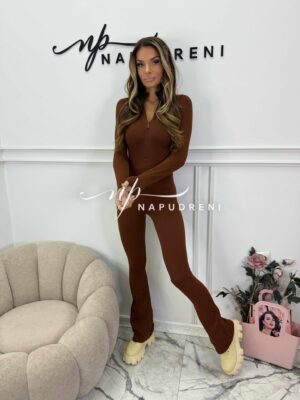 Стягащ гащеризон ''ShapeMode'' в кафяв цвят - код BS10082