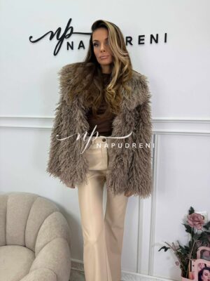 Палто ''Winter Whisper'' в кафяв цвят - код G10061