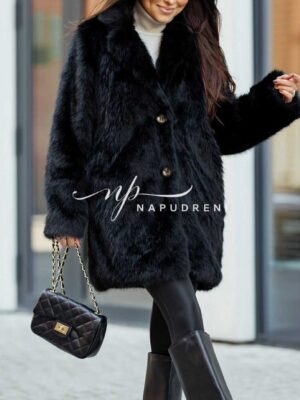 Палто "Polar Classic" с копчета в черен цвят - код G10004