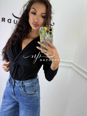 Стилно боди ''LAMANTE'' в черен цвят - код G9826