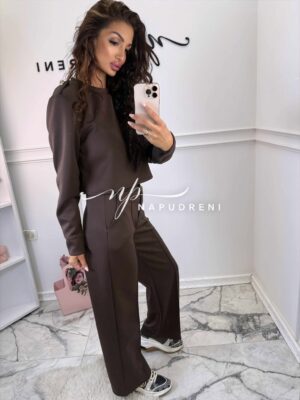 Комплект от две части ''BELMONT'' в тъмнокафяв цвят - код G9815