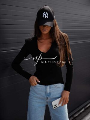 Дамска блуза ''Ellisa'' в черен цвят - G9794