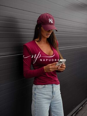 Дамска блуза ''Ellisa'' в червен цвят - G9796