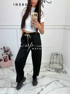 Дамски панталон ''SMILE'' в черен цвят - код Bi9906