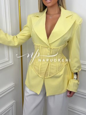 Сако ''Sculpt Blazer'' в жълт цвят - Bi10960