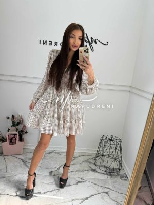 Рокля ''ALOMA'' в бял цвят - код Bi9885