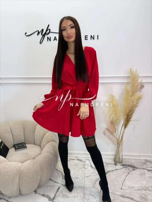 Рокля ''Brilliance'' в червен цвят - код G10545