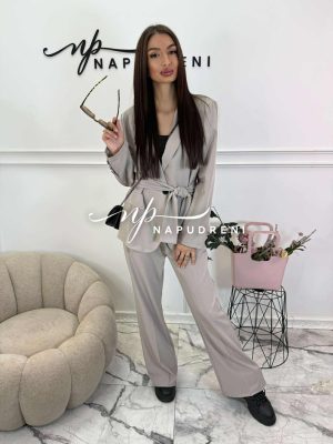 Стилен сет от две части ''MONACO'' в бежов цвят - код G10733