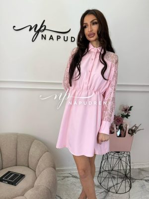 Рокля ''BELL'' в розов цвят - код BS10882