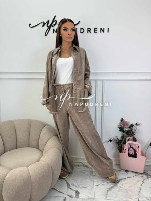 Комплект ''VELVET STORI'' в бежов цвят - код Bi10213