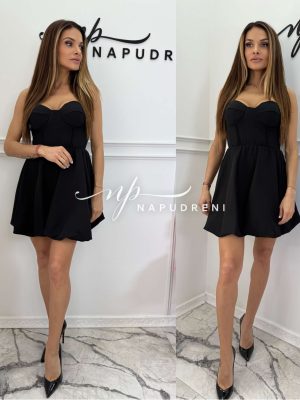 Дамска рокля ''Katleya'' в черен цвят - код 8945