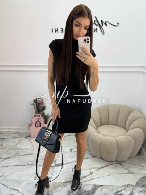 Рокля по тялото ''ANNA'' в черен цвят - код Bi9980