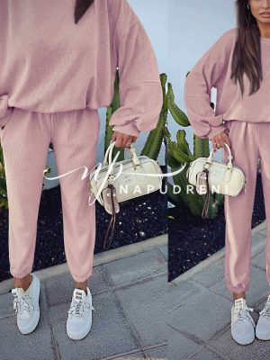Сет от две части „Casual Muse“ в розов цвят - код G10676