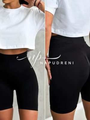 Стягащ PUSH-UP къс клин ''BROOKE'' в черен цвят - код BL10971