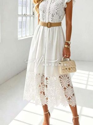 Рокля ''BOHO VIBES'' в бял цвят - код Bi11255