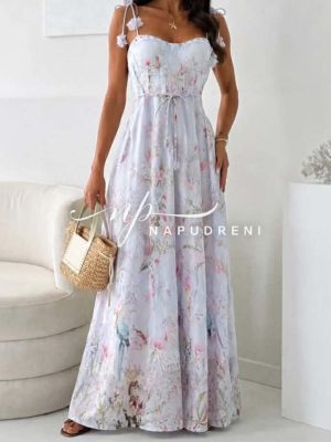 Дълга рокля ''SOFT GLAM BLUE'' - код Bi11303